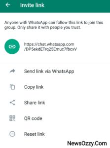  Whatsapp invite via link options