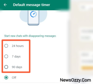  Whatsapp web disappearing msgs timer