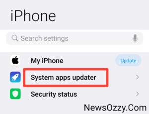 system apps updater
