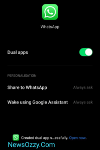 Whatsapp dual app