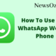 how to use whatsapp web on phone