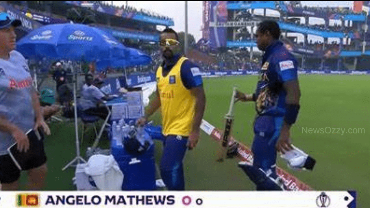 Angelo Mathews Becomes First-ever Timed Out Batter In International Cricket