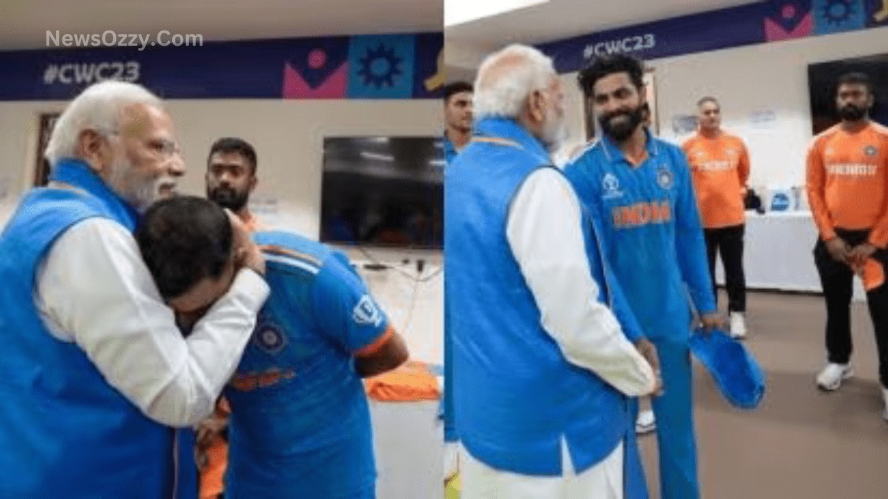 PM Modi Consoles Mohammed Shami at Dressing Room After WC Loss