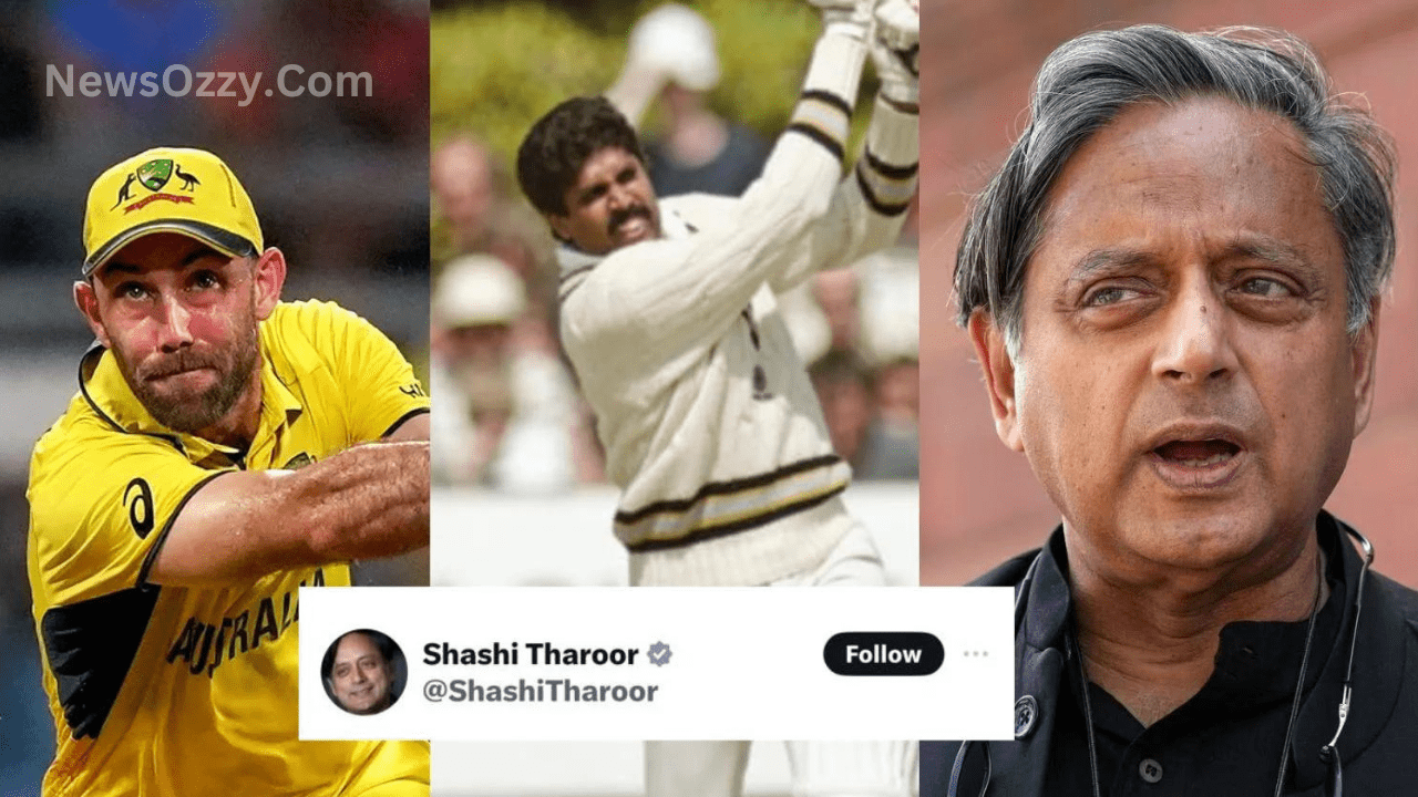 Shashi Tharoor Big Remarks on Maxwells Performance in ODI WC 2023