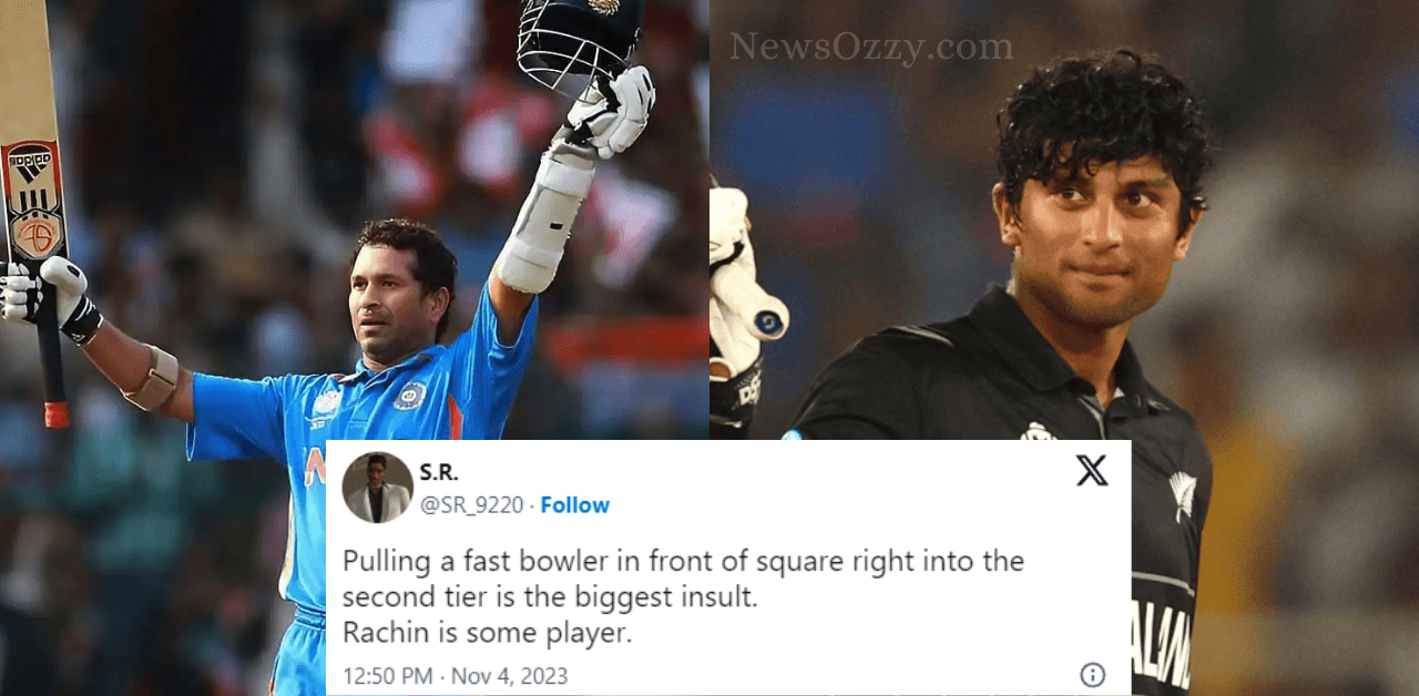 Twitter Erupts as Rachin Ravindra Breaks Sachin's Record With a Century