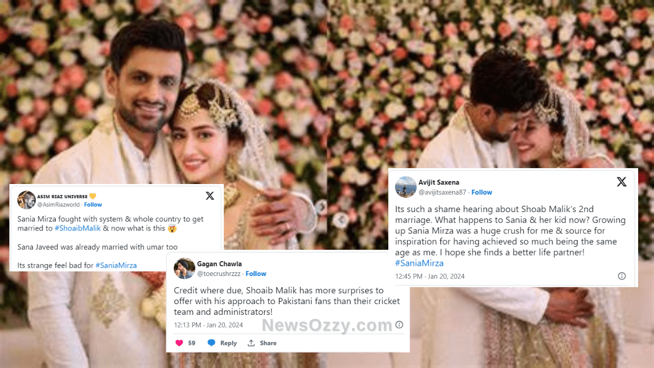 Fans' Reaction to Pakistani Cricketer Shoaib Malik's Married Actor Sana Javed