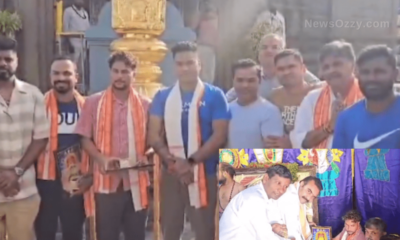 Kuldeep Yadav seeks blessings at Simhachalam Temple before the 2nd Test