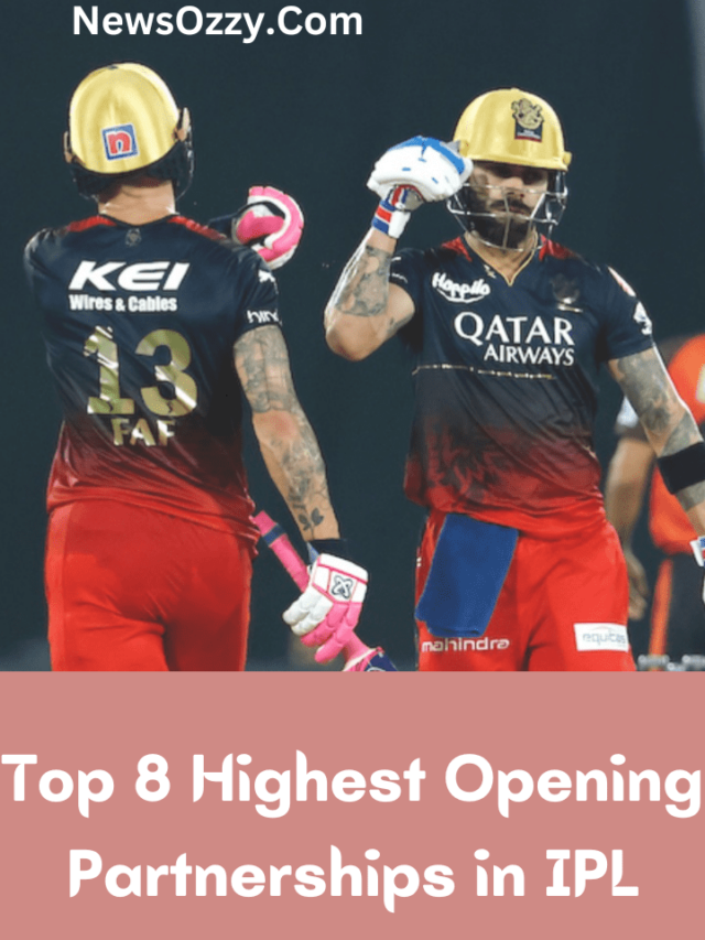 Top 8 Highest Opening Partnerships in IPL History