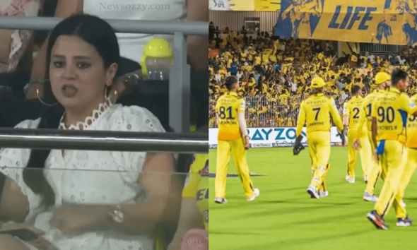 Baby is on the way Sakshi Dhoni's post goes viral during CSK vs SRH