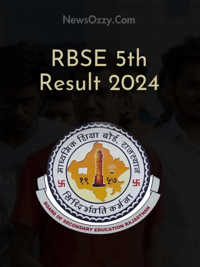RBSE 5th Result 2024 Released @rajshaladarpan.nic.in